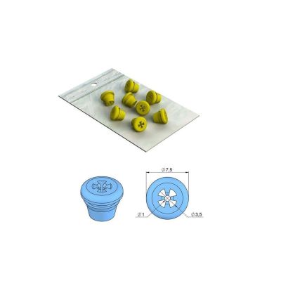 Silicones Pour Porte-Fraises C.A./F.G./H.P. Jaune Plug - Lot De 8